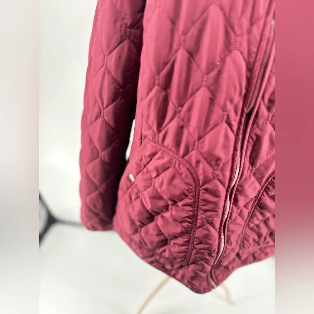 Eddie Bauer red quilted chore barn jacket size XL - Image 7