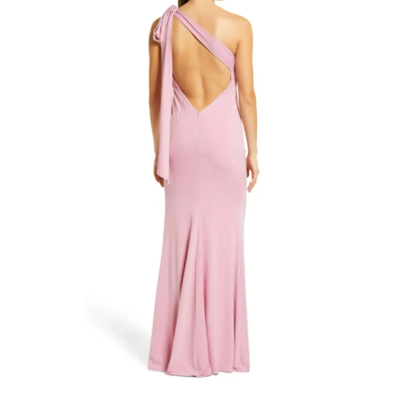 Katie May Raising the Bar Ruched One-Shoulder Gown Womens Medium New - Image 2