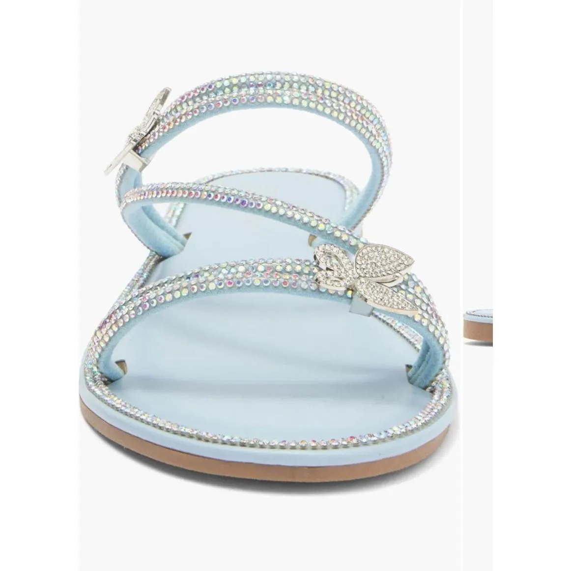 TOP GUY SHOES Paz Crystal Butterfly Slide Sandal - Image 3