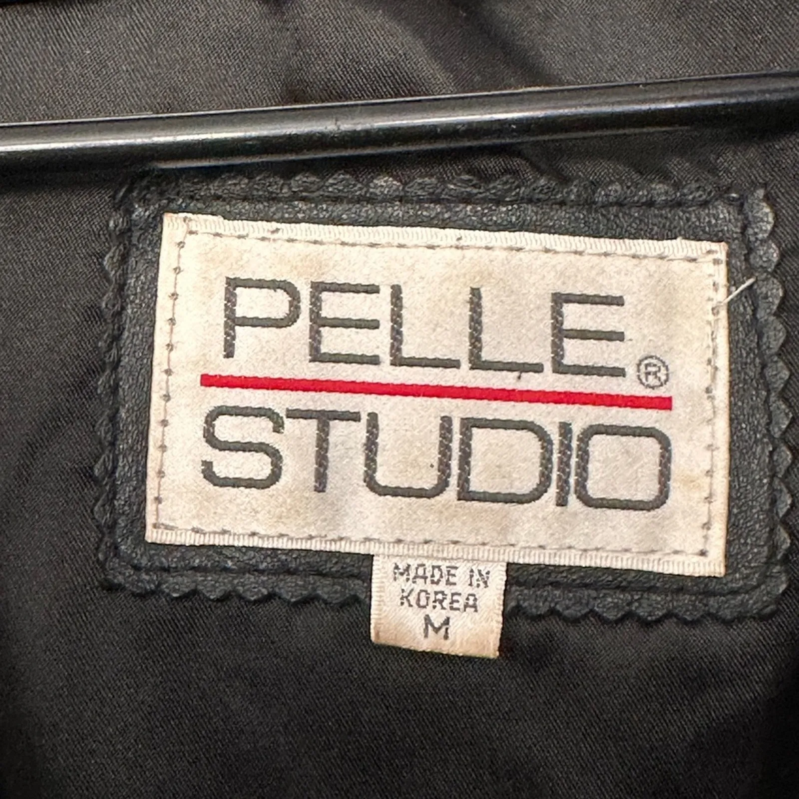 Vintage 80’s Pelle Studio 100% Leather Midi Trench Coat Black Size M - Image 4