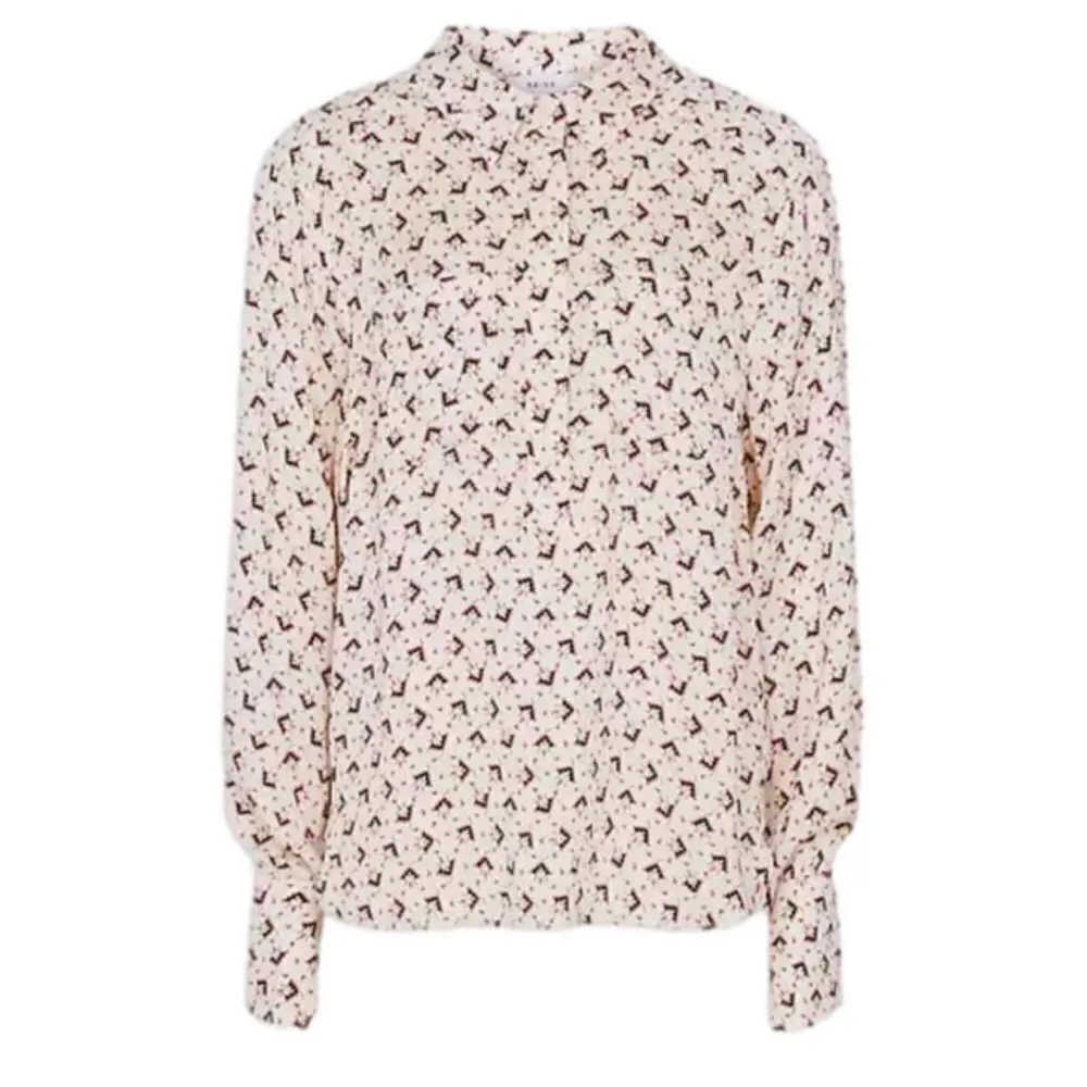 Reiss NWOT Pia Printed Geometric half button up - 2 ($228) - Image 5
