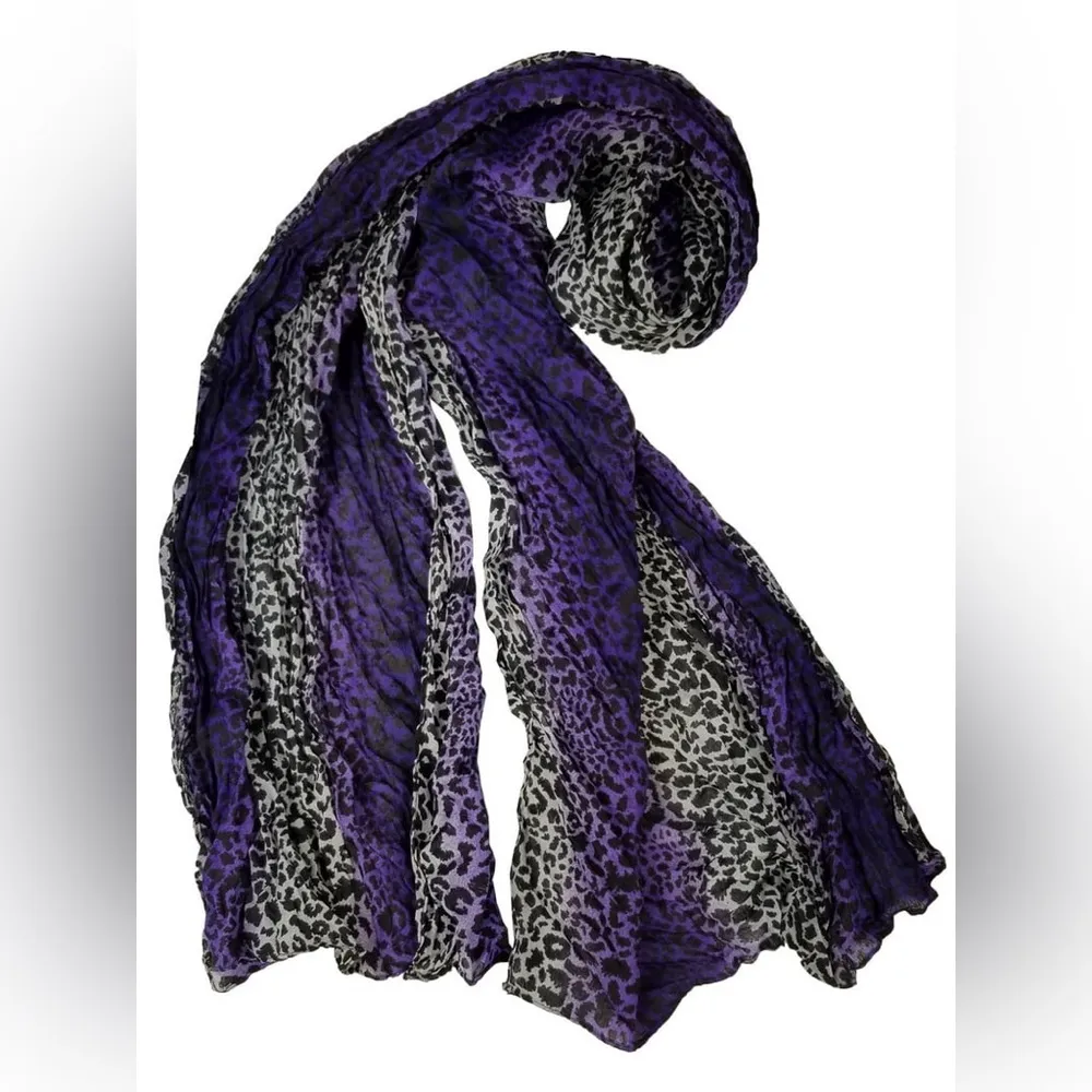 Leopard Print Scarf Set of 2 - Image 3