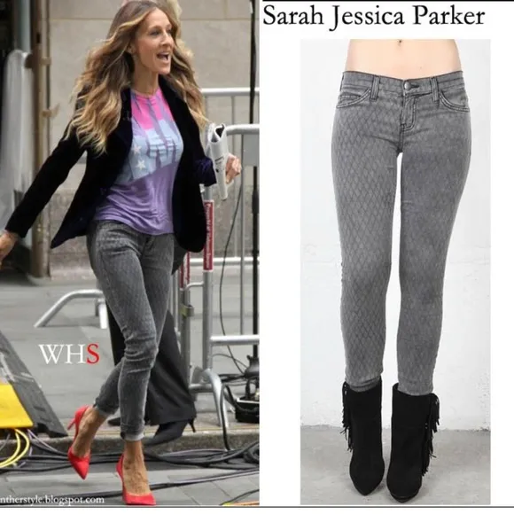 Current Elliott fishnet low rise skinny ankle - Image 2