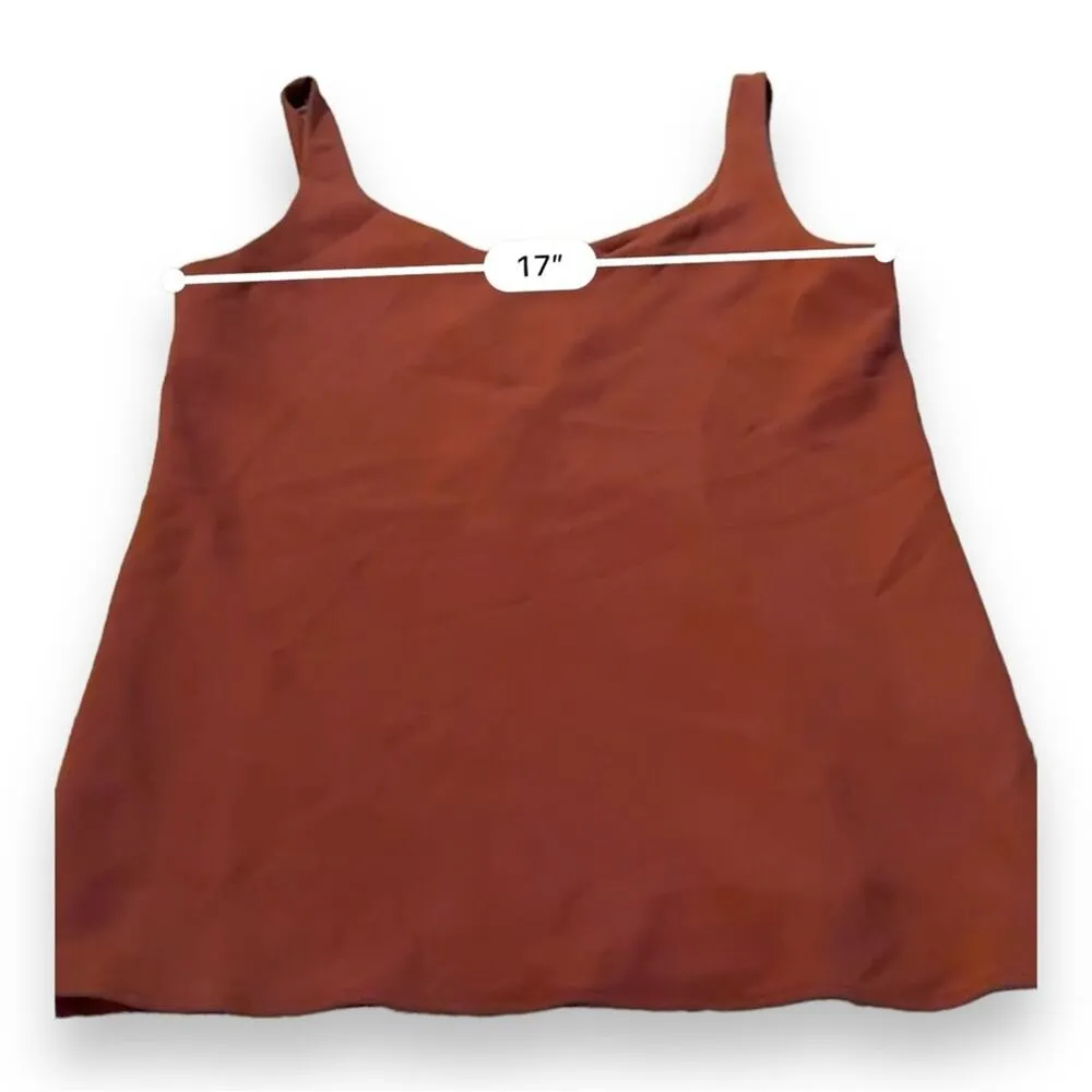 Babaton Rust Brown‎ Sleeveless Scoop Neck Basic Tank Top Sz M - Image 9