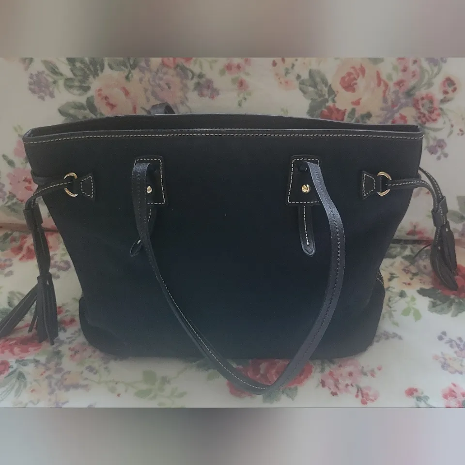 Dooney & Bourke Signature Logo Davis Tassel Tote - Image 2