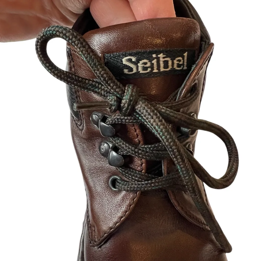 Josef Seibel Dark Brown and Black leather Chukka Boots women’s size 37 - Image 10