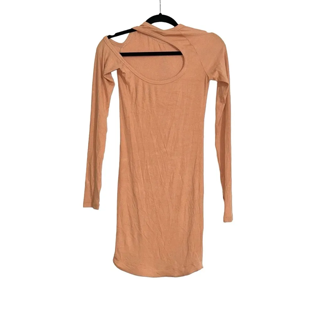 NWT Alix NYC Elton Long Sleeve Cut Out Ribbed Mini Dress SMALL - Image 4