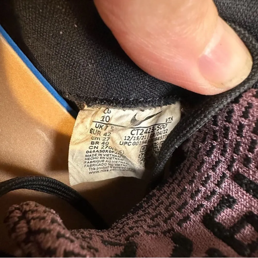 Womens Nike React Infinity Flyknit 2 Black Athletic Shoes Sneakers Size 10 M GUC - Image 5