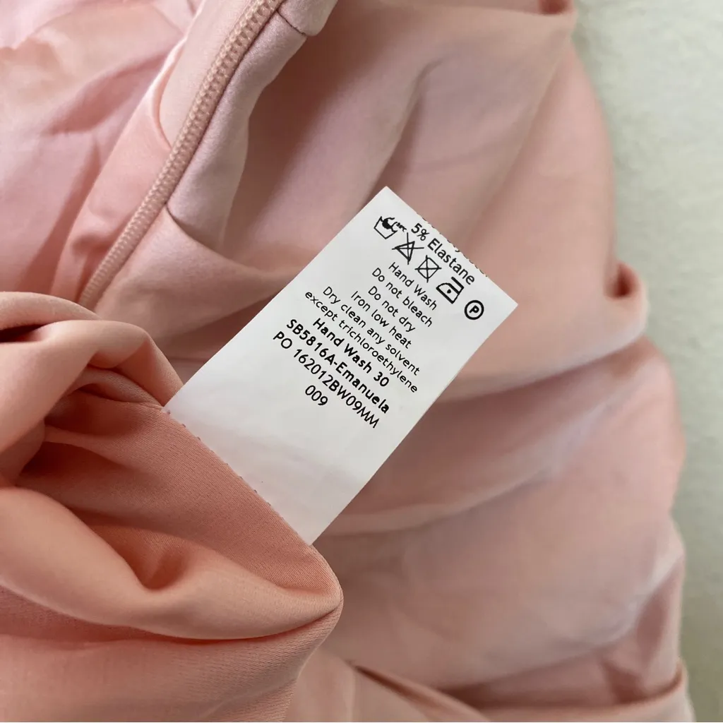 House of CB Emanuela Blush‎ Satin Dress NWOT size XL - Image 8