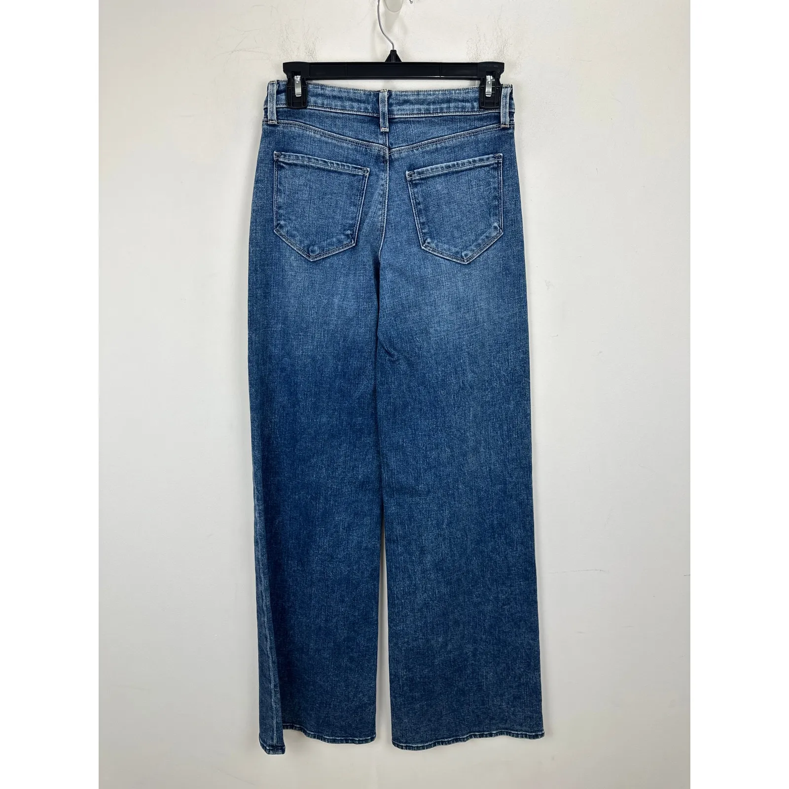 L'AGENCE Alicent High Waist Wide Leg Jeans in Wilcox Blue Relaxed US 24 NWT - Image 8