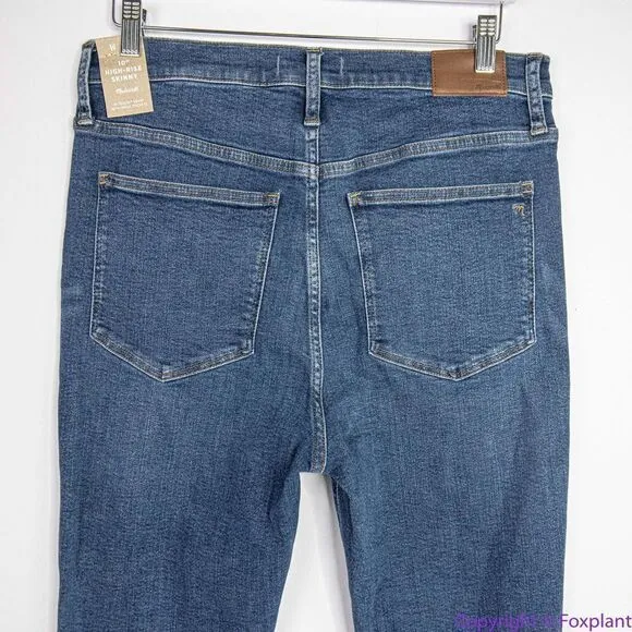 NEW Madewell 10" High-Rise Skinny Jeans Wendover Wash,‎ 31 - Image 9