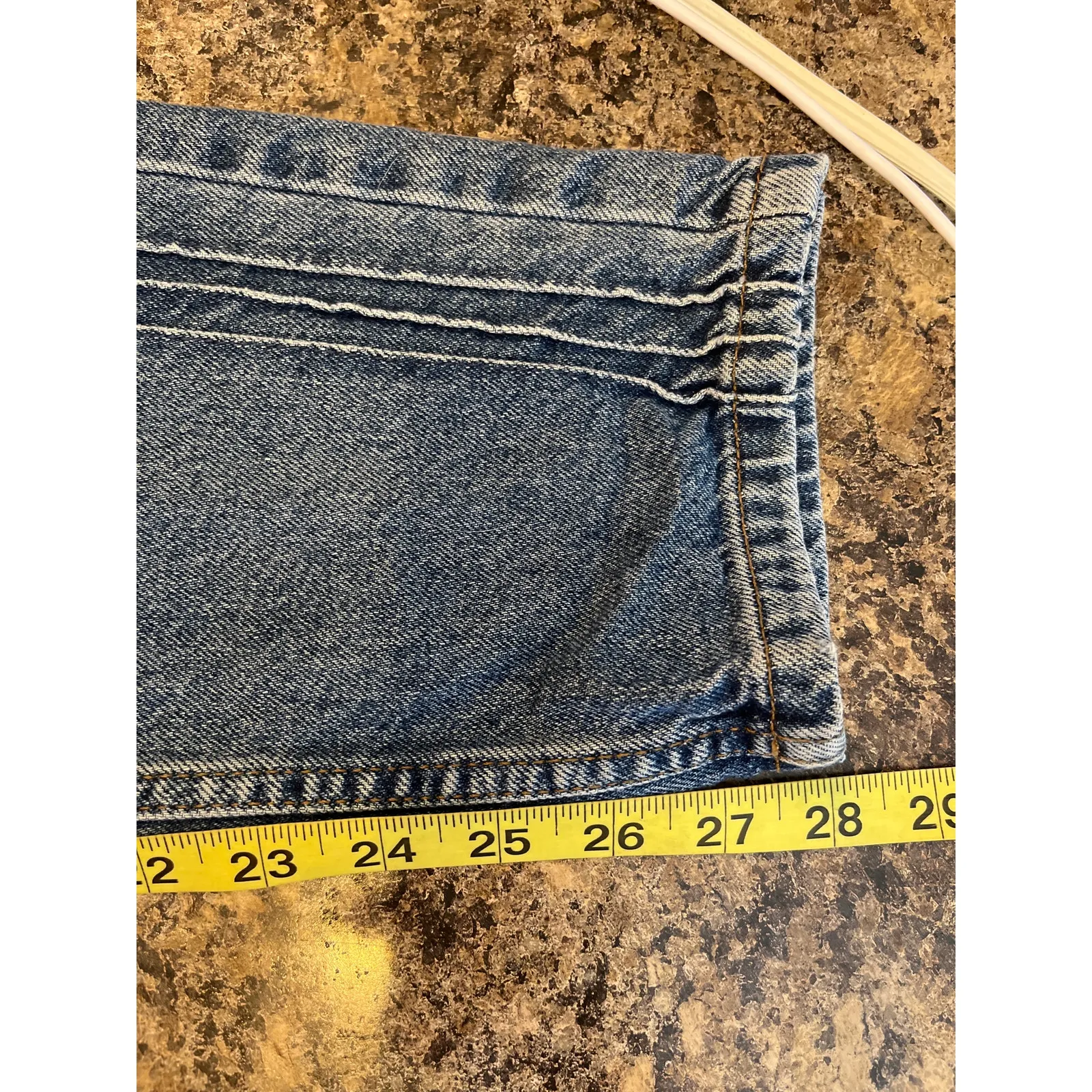 BDG Urban Outfitters Mom Crop Blue Jeans Pintuck‎ Detailing Size 29 - Image 9