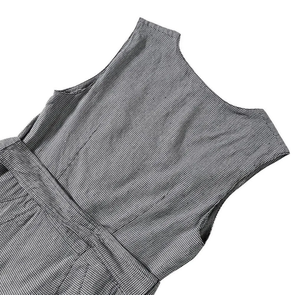 MATTHEW BRUCH Apron Mini‎ Dress in Black Repaired Size M - Image 6