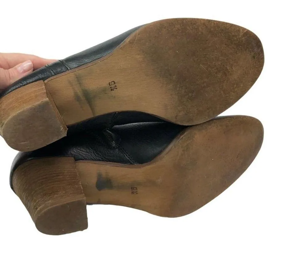 Madewell The Billie Ankle Black Leather Boots Botties Black Shoes 9.5 Casual - Image 14