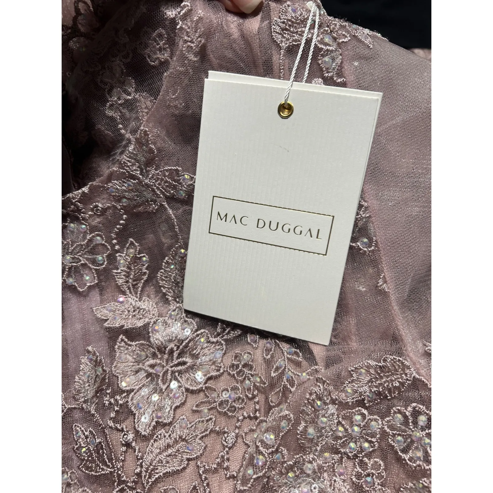 MAC DUGGAL #50665
Embroidered High Neck Cap‎ Sleeve Gown Sz 6 $698 - Image 6