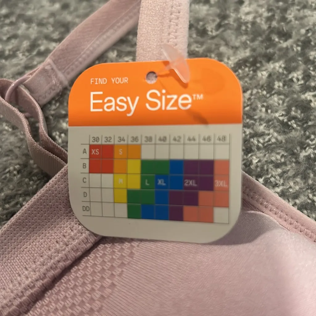 Warner’s Easy Does It Lightly Lined Wireless Bra Size XS Lilac NWT Pink - Image 3