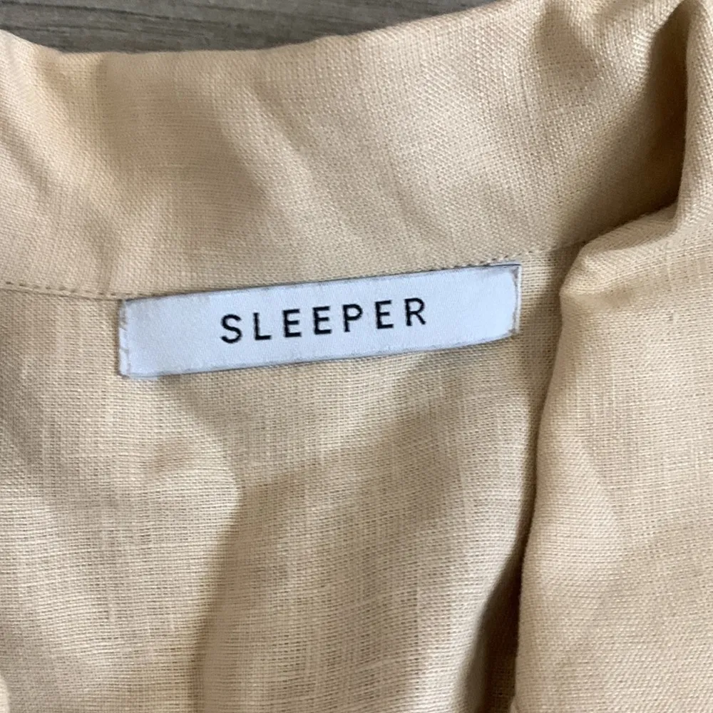 Sleeper tan button front shirt Size undefined - Image 3