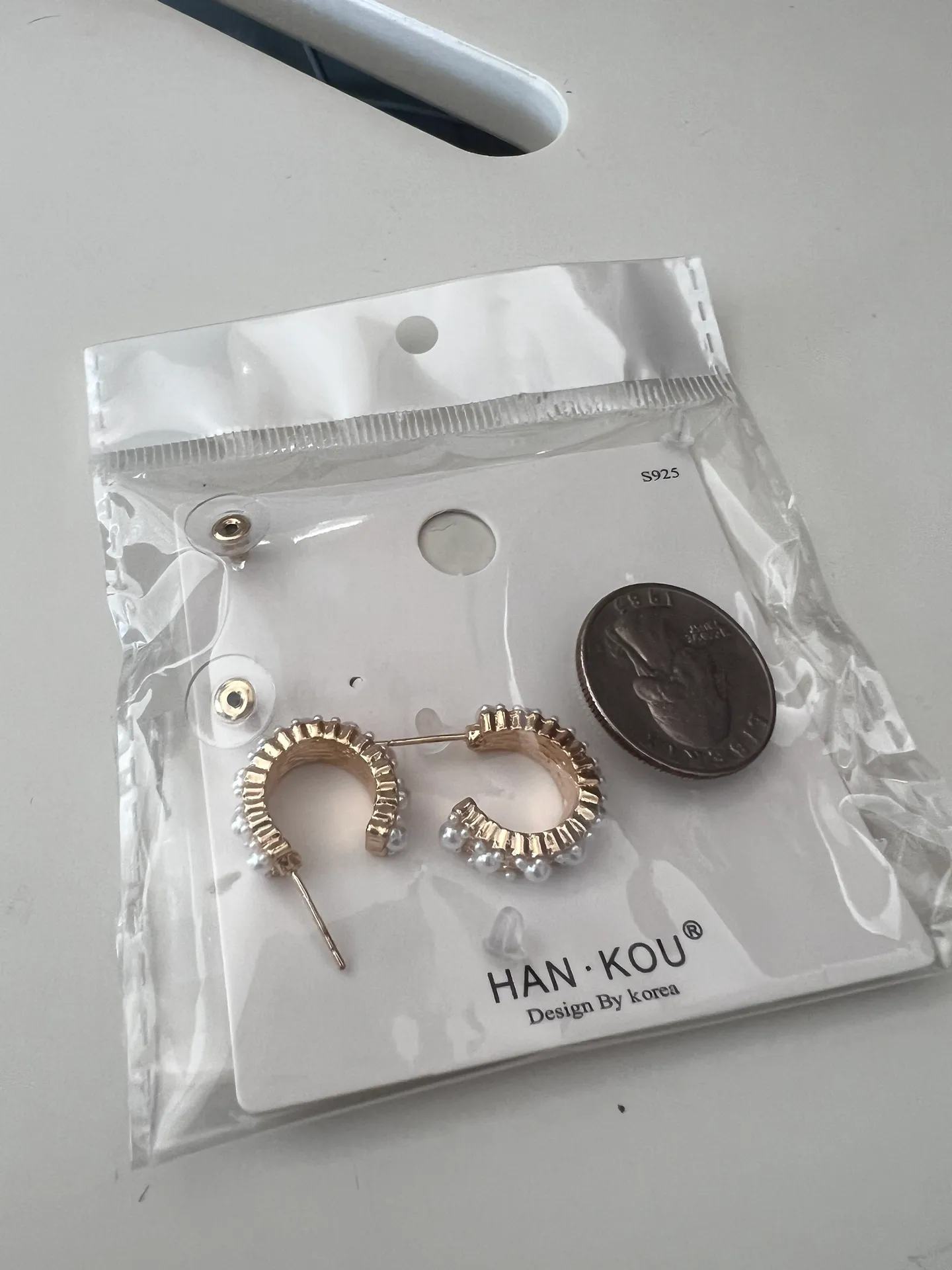 Vintage fashion Pearl Earrings - Image 4