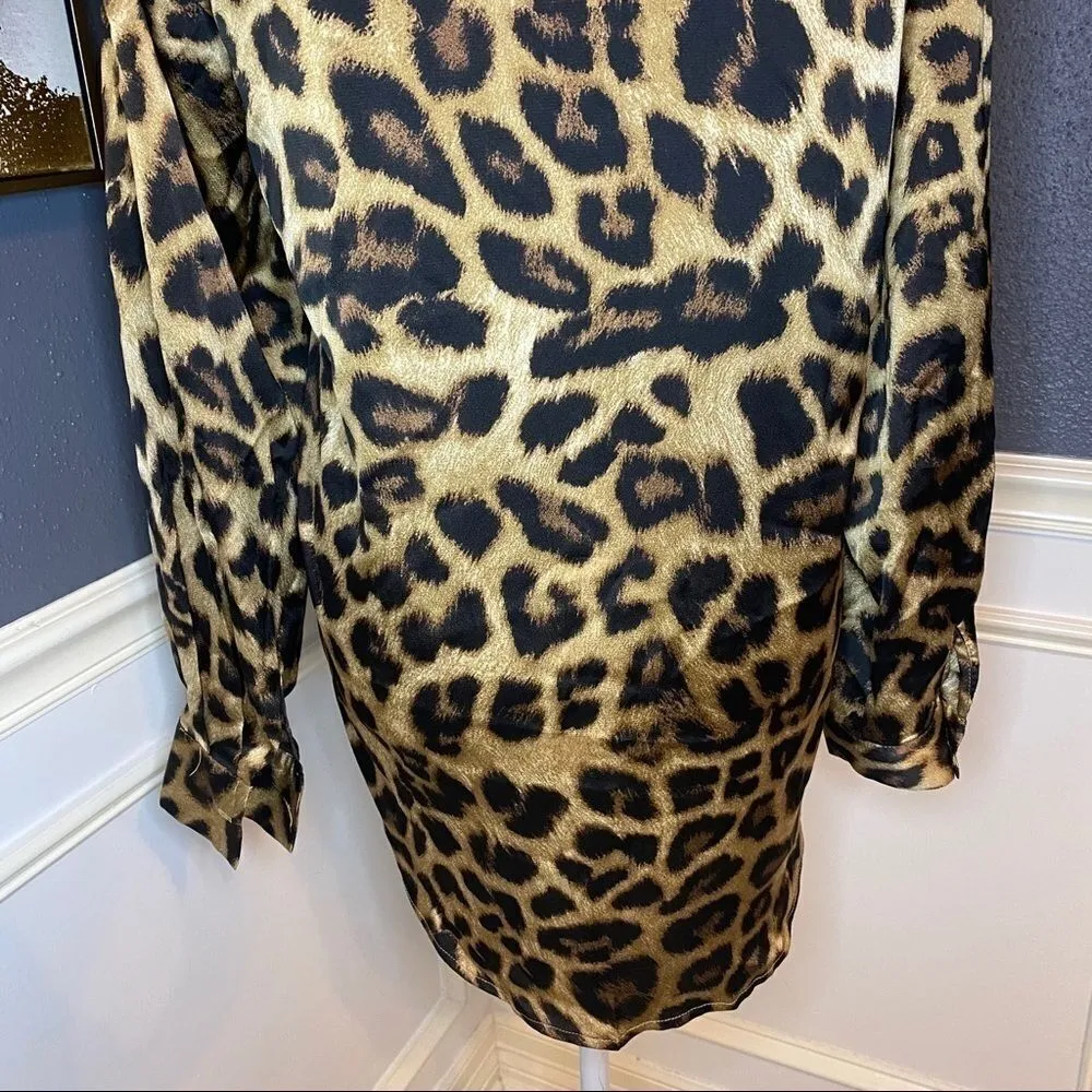 Nasty Gal If Looks Could Kill Leopard Buttondown - Image 12