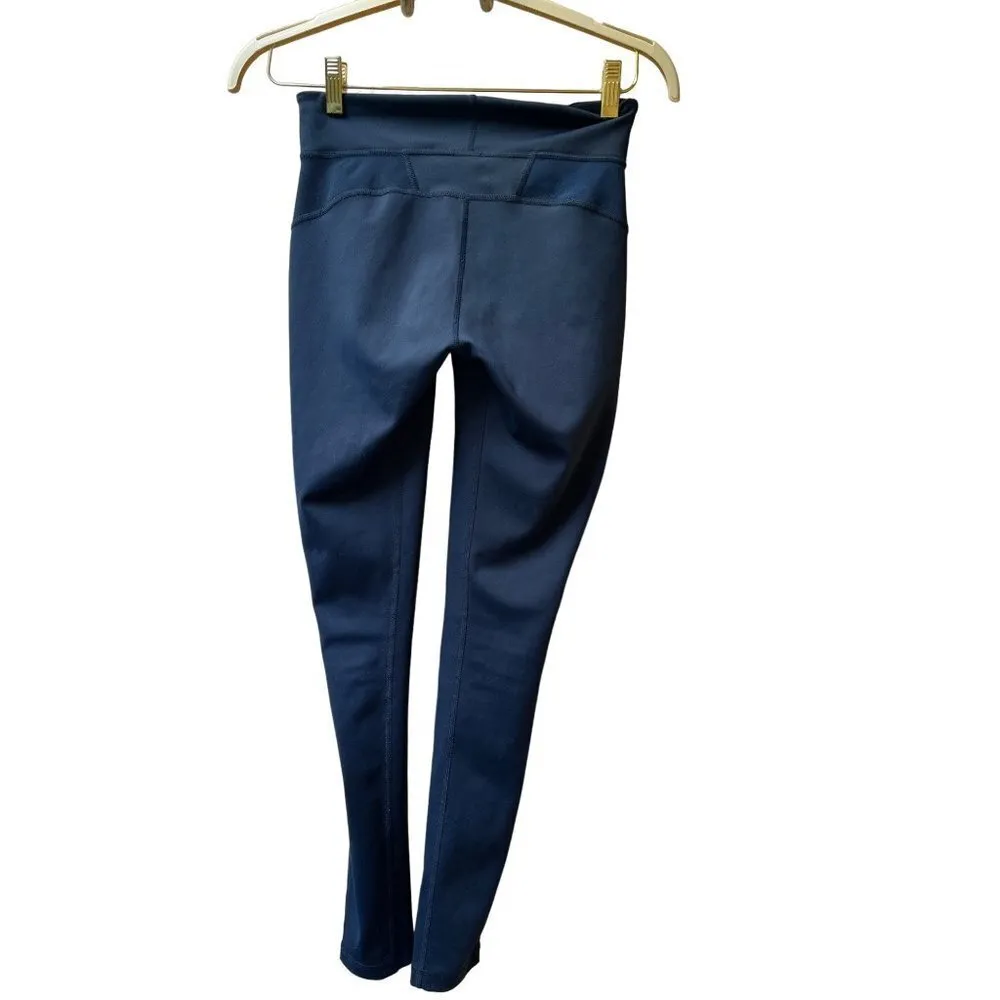 Uniqlo teal green blue workout yoga running full length leggings pants Sz medium - Image 2