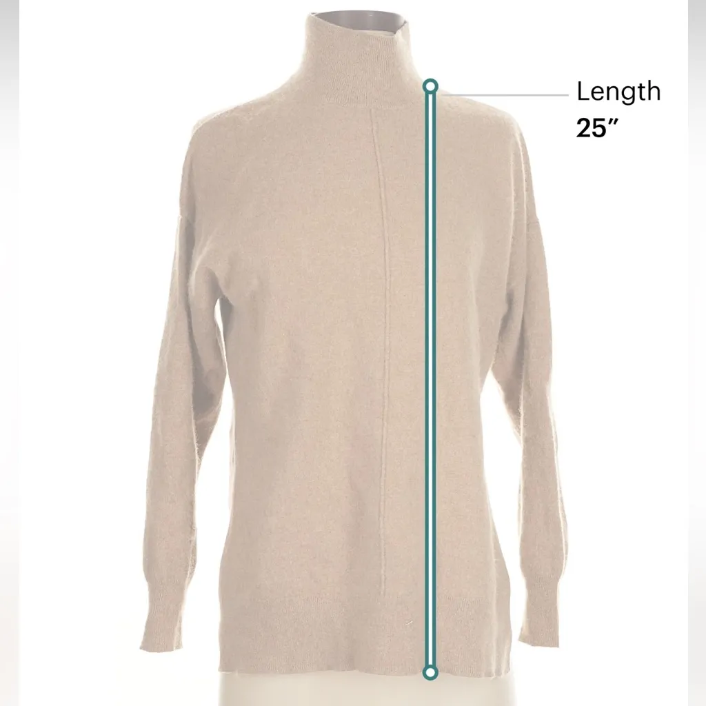 NAADAM Cashmere Camel Turtleneck Sweater Tan - Image 4