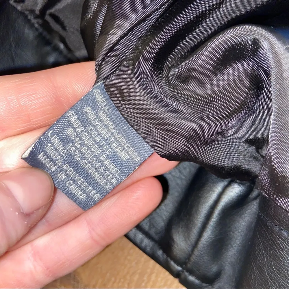 Kate & Mallory faux leather suede moto jacket - Image 6