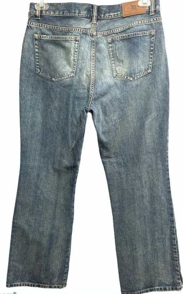 Lauren Ralph Lauren Distressed Patch Petite Jeans - Image 2