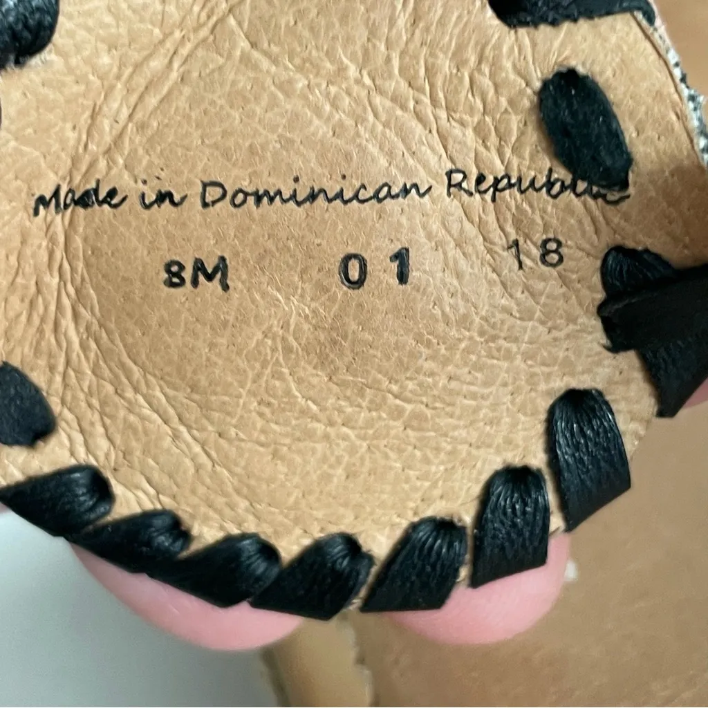 Jack Rogers Sandals Shelby Espadrille Wedge Slides Leather Medallions Black - Image 9