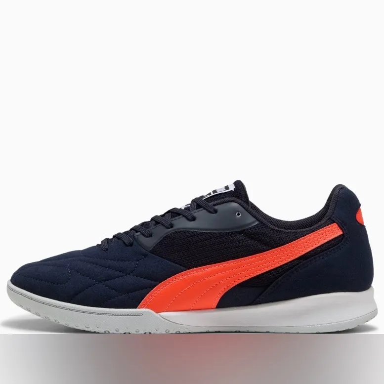 Puma Women’s Navy and Orange Sneakers Size 10 - Image 3