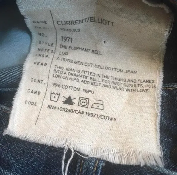 Current/Elliott Elephant Bell Flare Jeans - Image 8