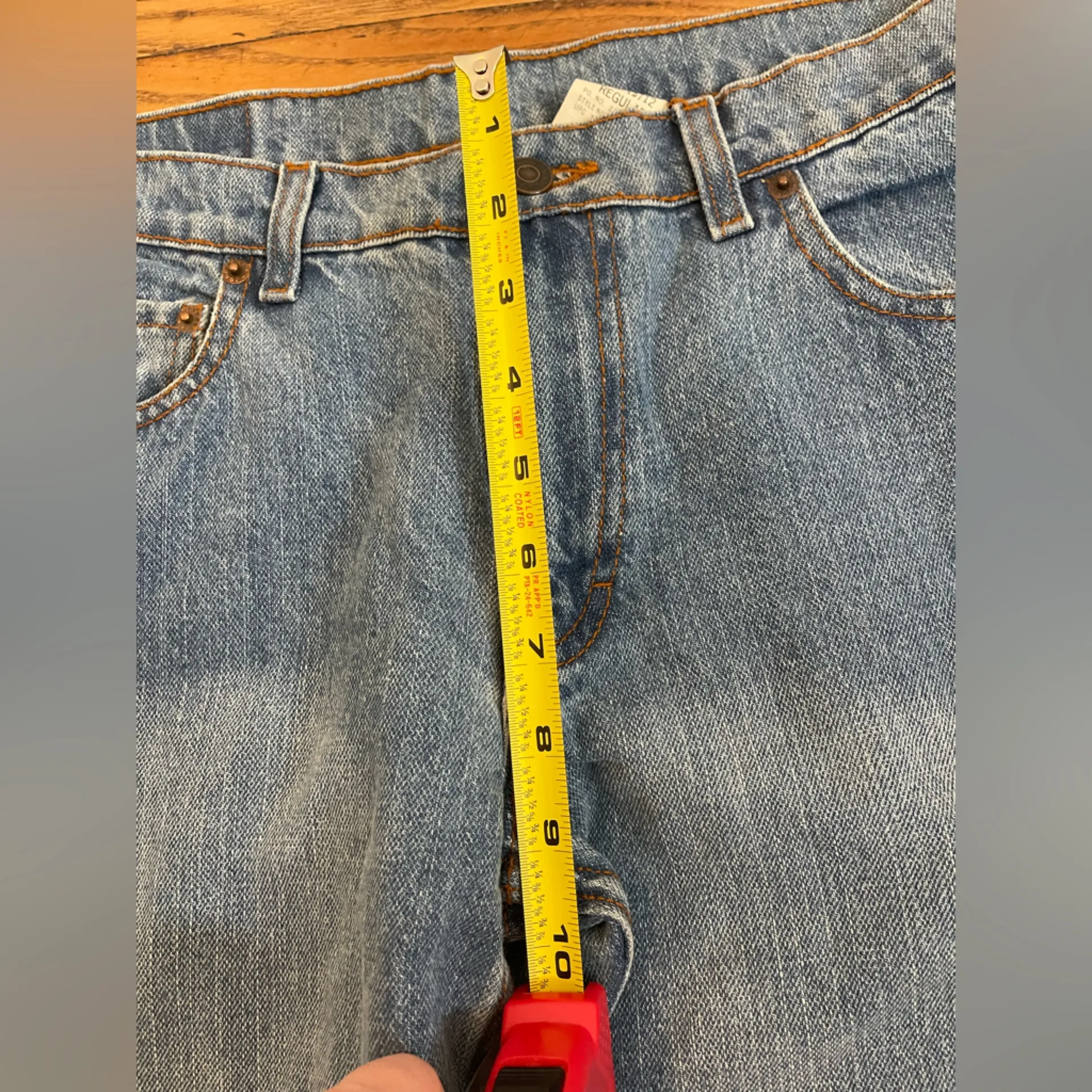 Jordache Women's VTG 80's 90's High Rise Straight Leg Denim Jean Sz 11/12 - Image 9