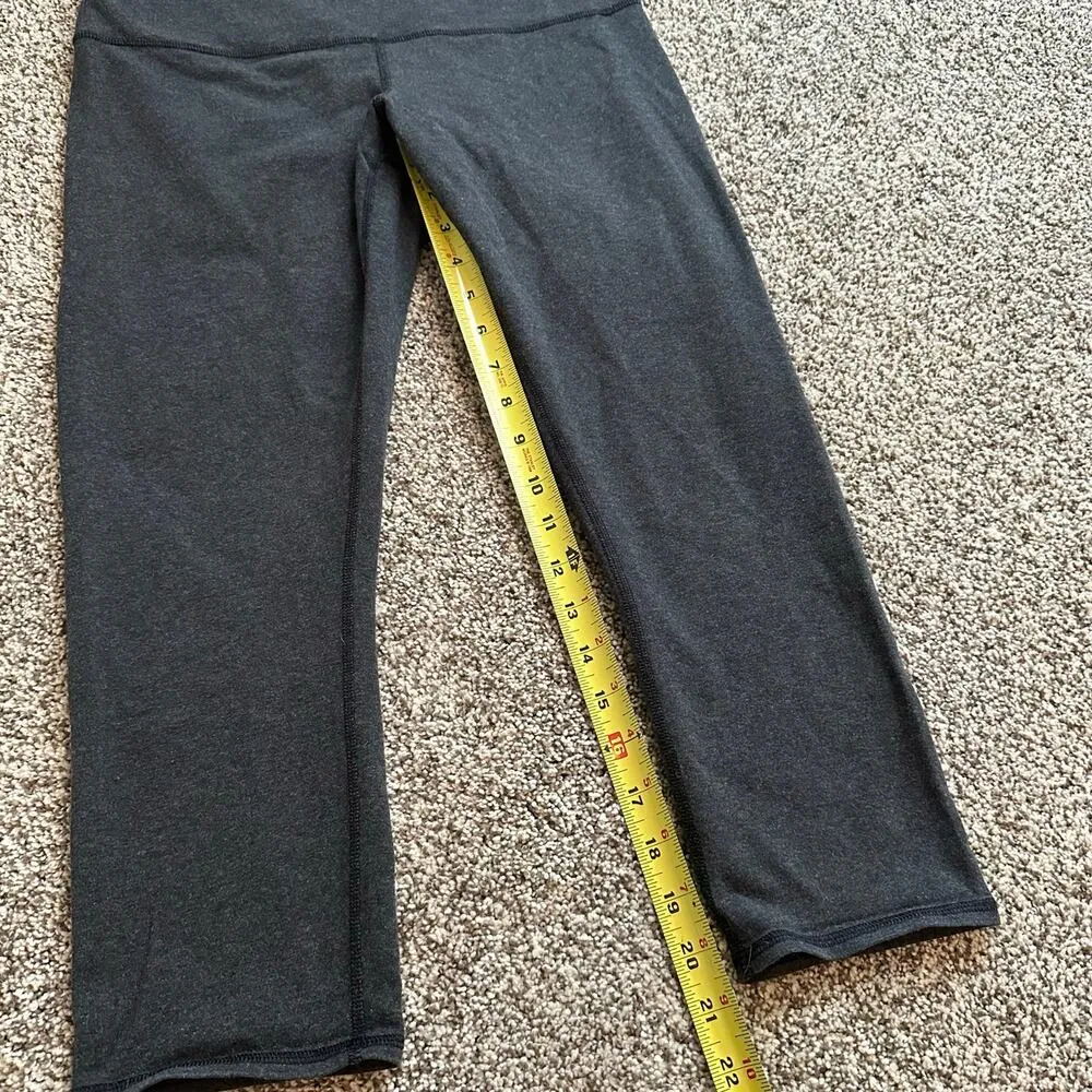 Lululemon Wonder Under Roll Down dark gray cropped leggings size 10 - Image 8