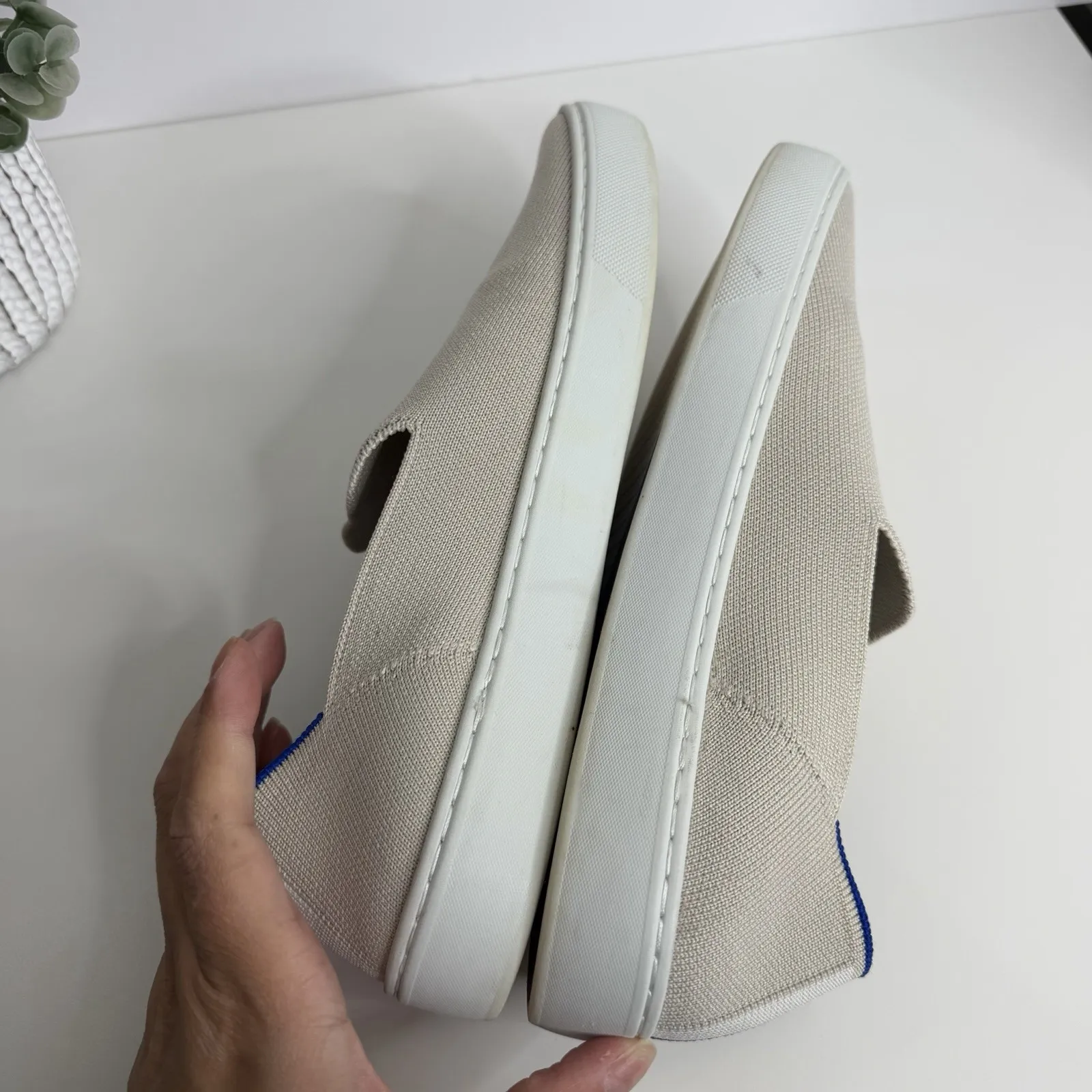 Rothy's Women's The Original Slip On Sand Size 9 Comfort Shoes Casual Workwear - Image 8