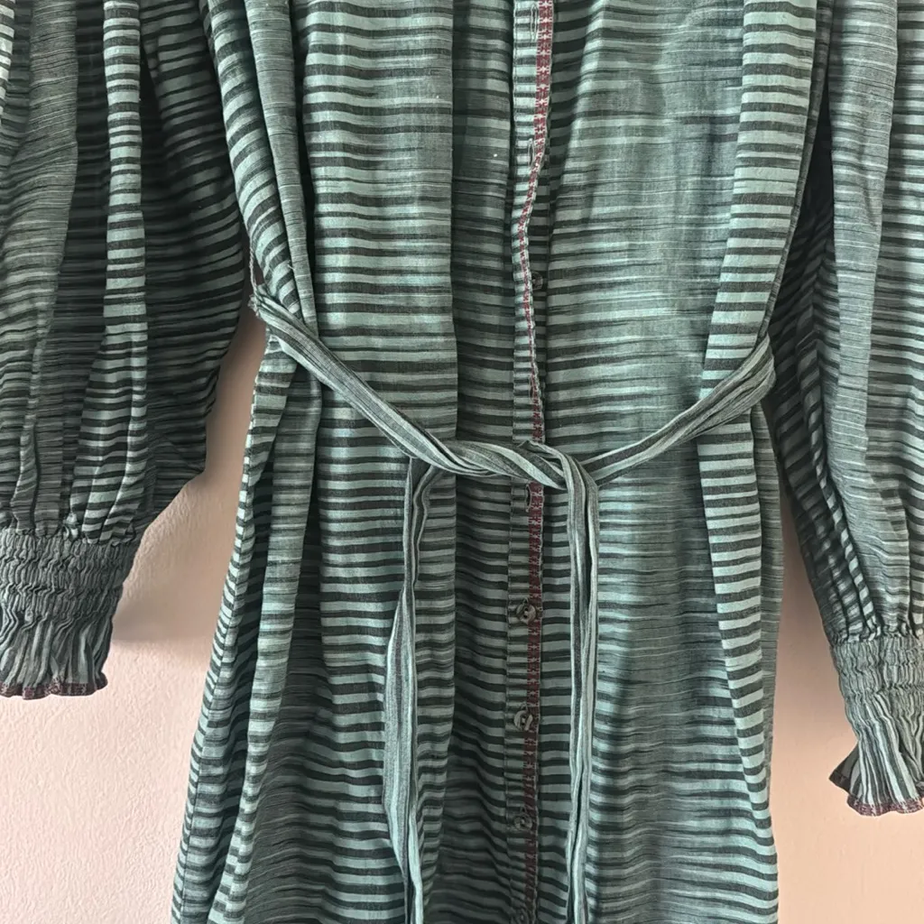 ULLA JOHNSON Fiora striped cotton-voile midi dress, Size 8, $498 - Image 11