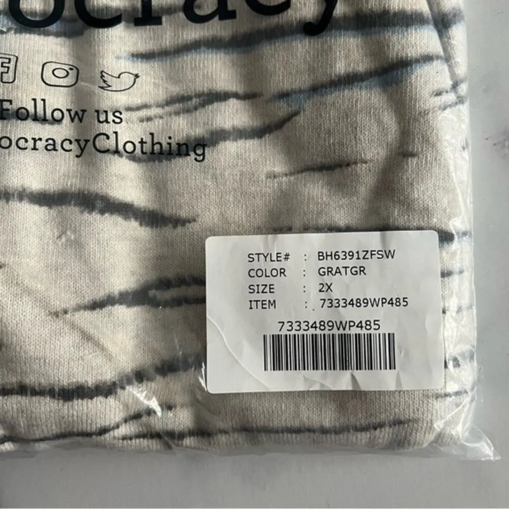 NEW Democracy Zebra Print Sweater w/Pockets, Plus Size 2X New w/Tag in Packaging - Image 7