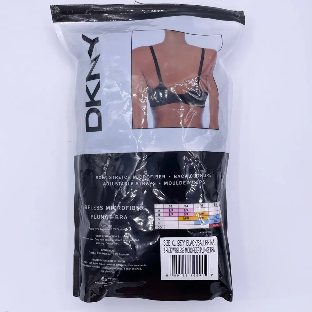 wireless soft stretch microfiber plunge bras Size XLarge /38DD - Image 5