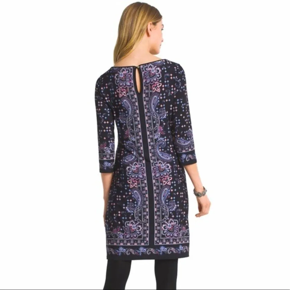 White House Black Market Floral Printed Shift Dress XXS - Image 2