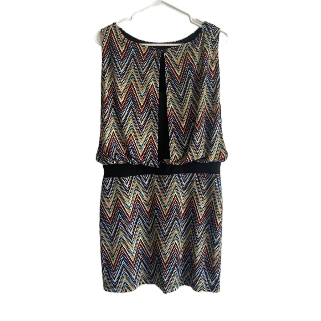 EN FOCUS PETITE Colorful‎ Sleeveless Size 8 Dress - Image 2