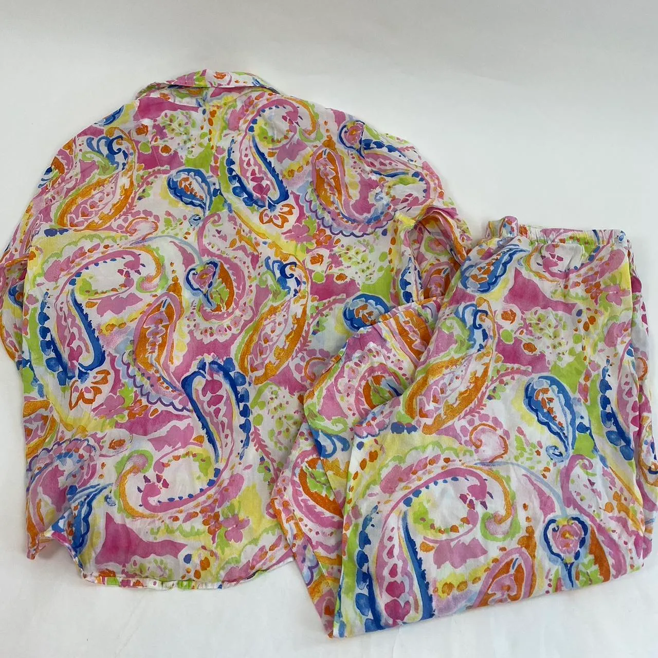 Polo Ralph Lauren Colorful Pattern 2 Piece Set White Size L - Image 6