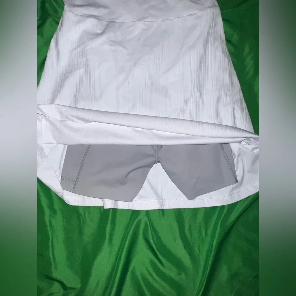 NWT SPANX Powerboost Ribbed White Mini Dress size Medium - Image 4