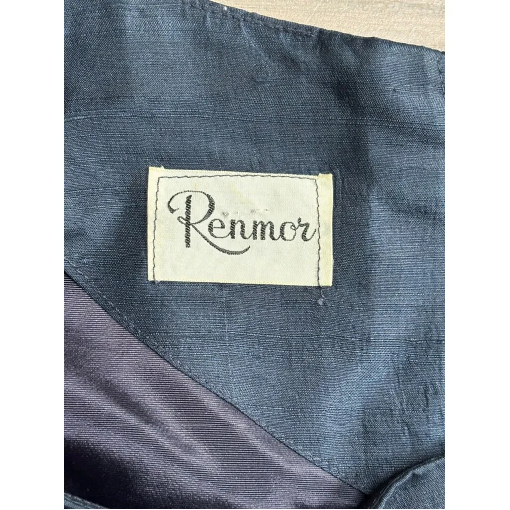 Gorgeous Raw Silk Vintage Dress Size‎ L - Image 5