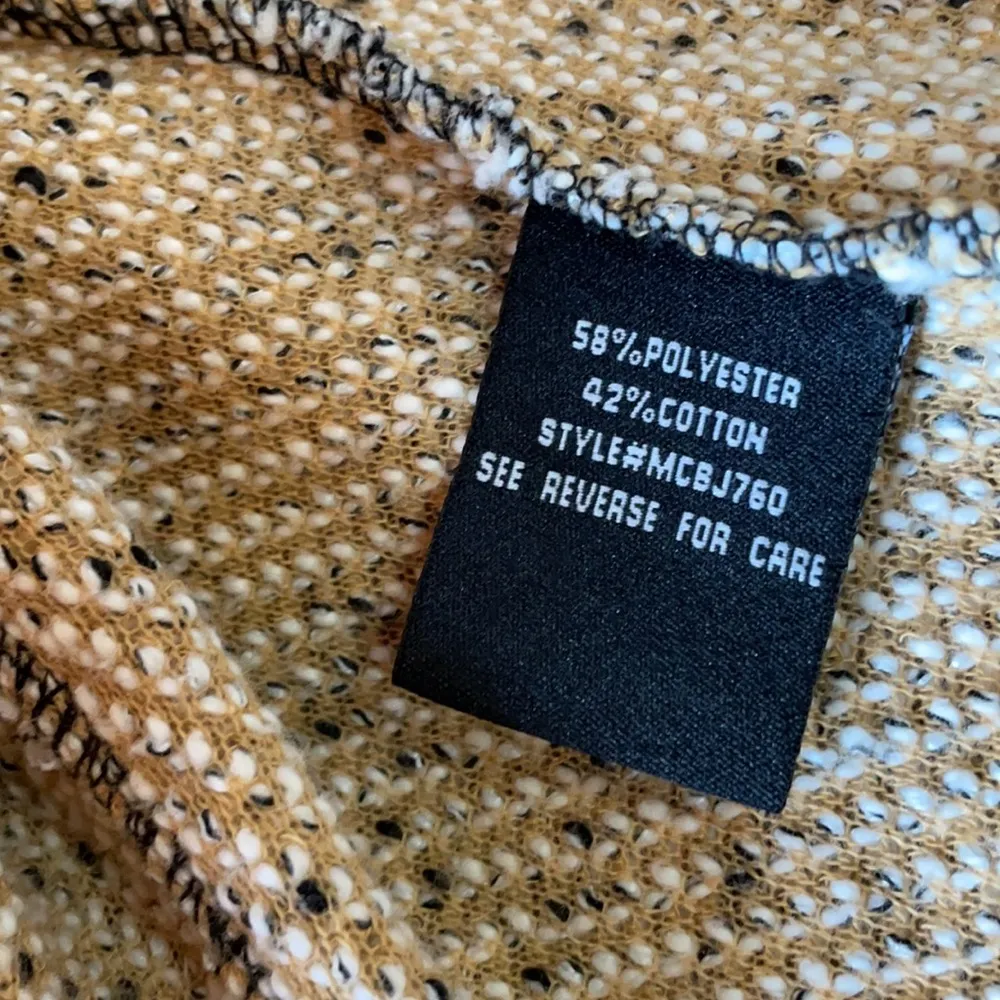 BLANC NOIR Cream & Brown Jacket Size Large - Image 7