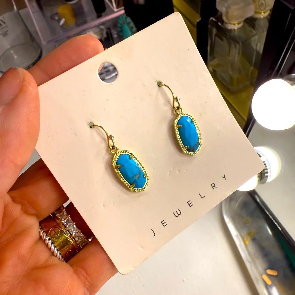 Kendra Scott 🩵 Turquoise Small Dangle Earrings🩵 - Image 2