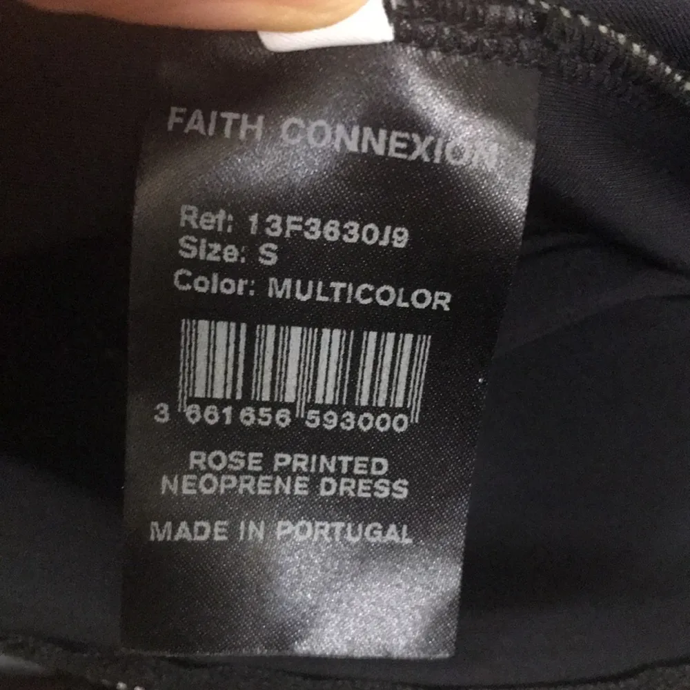 Faith Connexion Rose printed Dress Black - Image 6