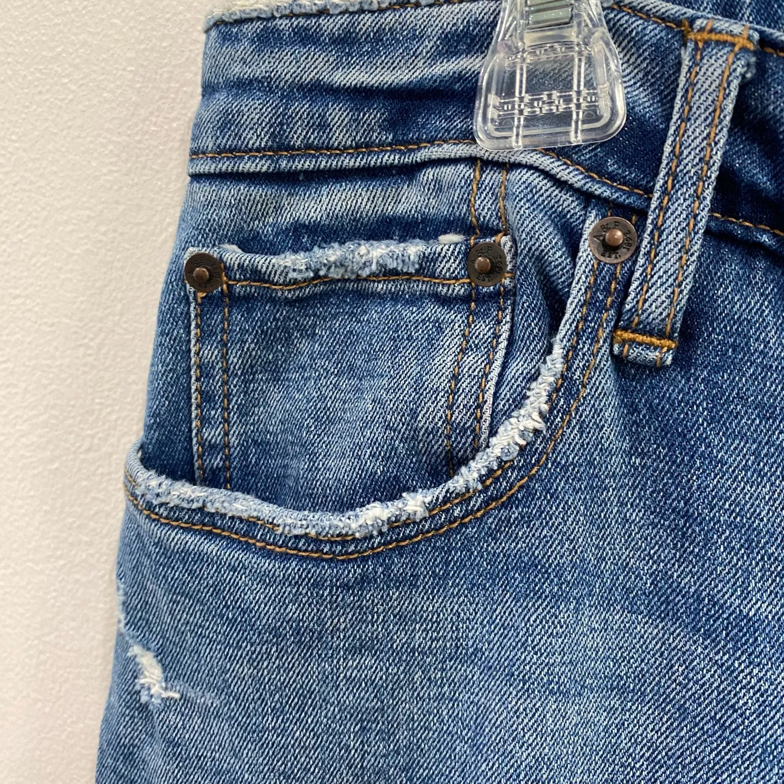 Abercrombie & Fitch Curve Love The Skinny High Rise Jeans Size 29 - Image 6