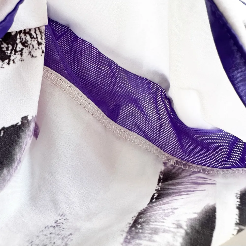 Lululemon Super Squad Short Sunset Stripe Blush Quartz White Iris Flower Size 8 - Image 12