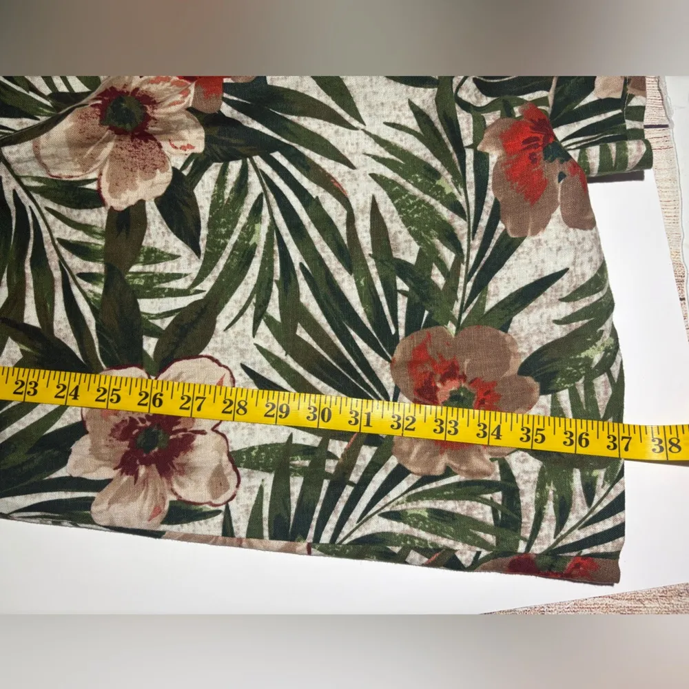 AK Anne Klein Women’s Size 12 Linen Blend Tropical Floral Sleeveless Dress - Image 12