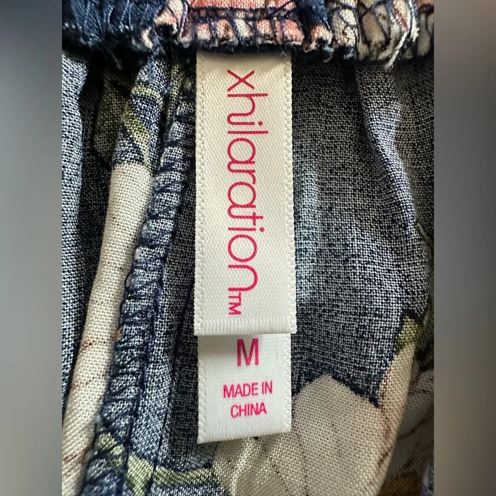 Xhilaration Women's Floral Print Palazzo Pants (811) - Image 11