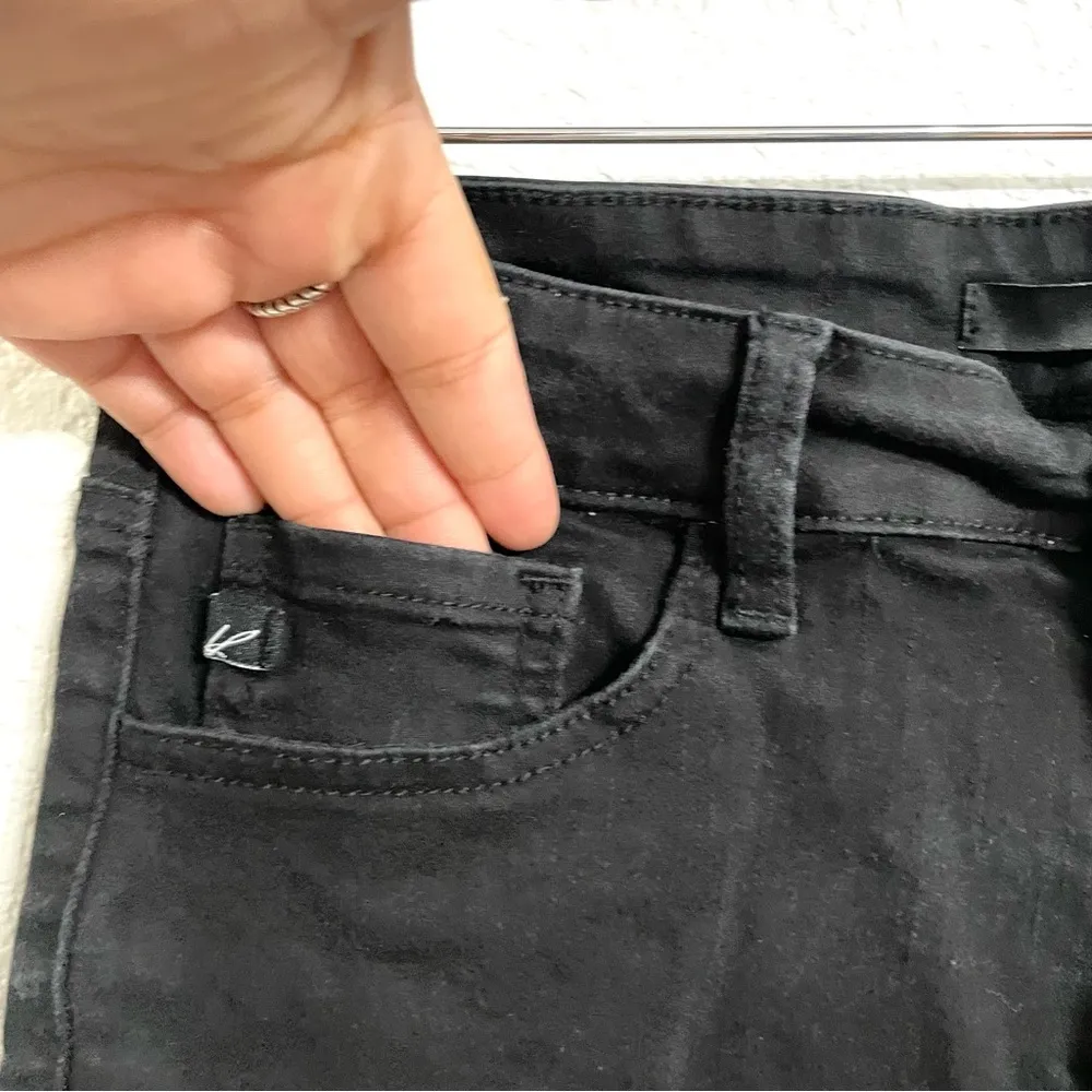 KanCan Womens Shorts Black Cutoffs Distressed Stretch Size 28 - Image 6