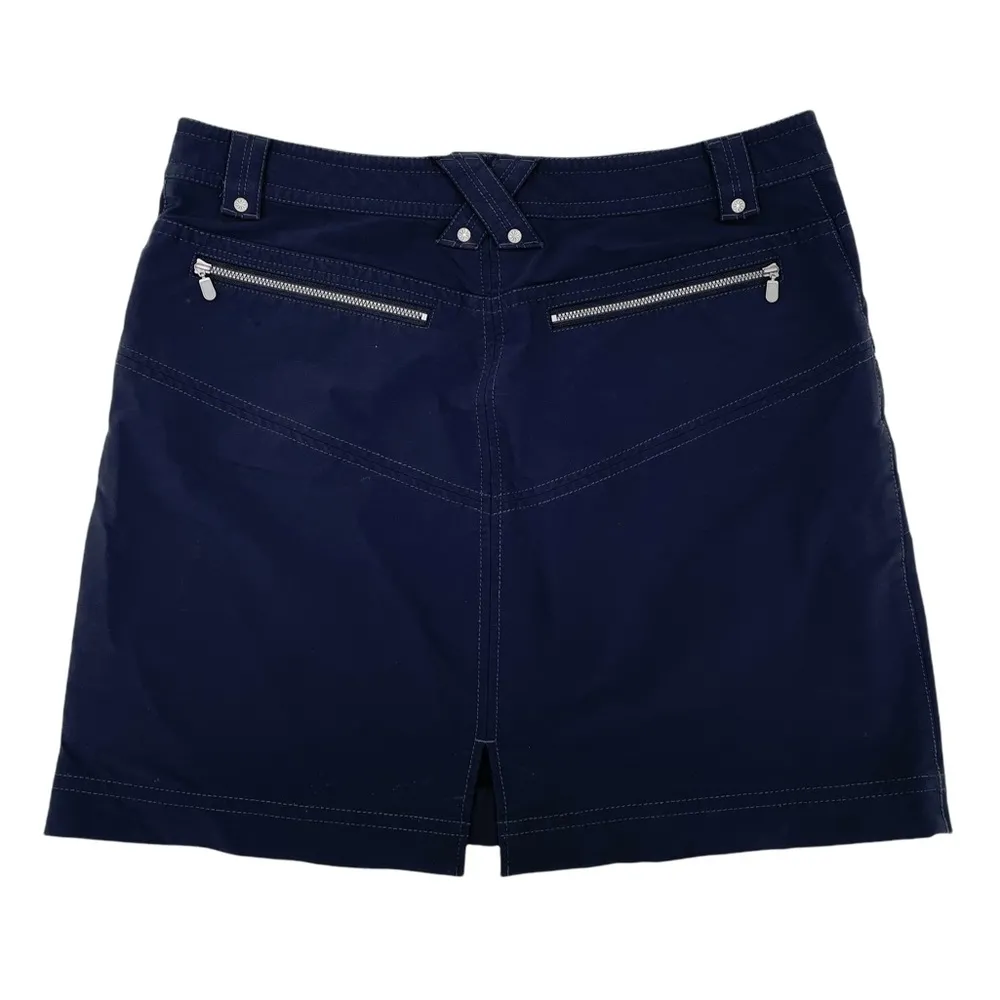 Athleta Women's Black Zippered Athletic Skirt Size 14 Style 45335 Outdoor Hiking - Image 2